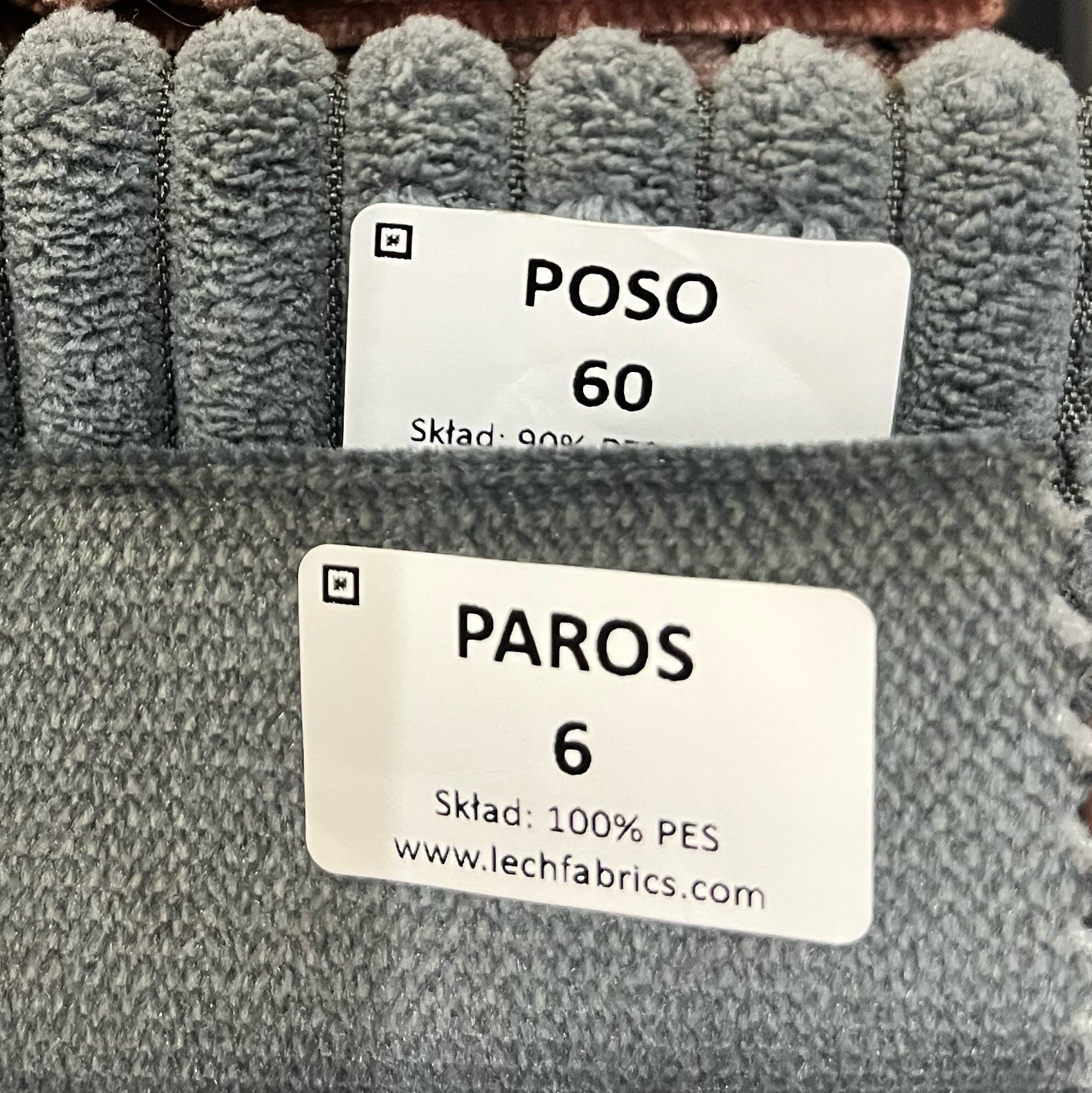 Wohnlandschaft Ottomane rechts Velourstoff Paros / Kronos -vorbestellbar-