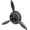 Wanduhr mit Propeller