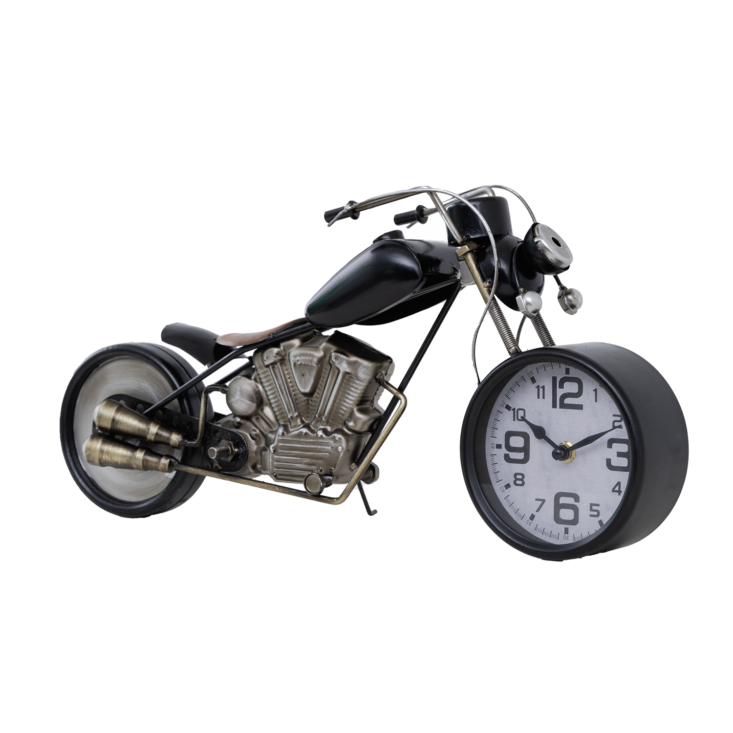 Tischuhr in Motorradform