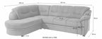 Ecksofa mit Federkern Naturleder