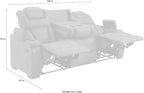3-Sitzer Kinosofa