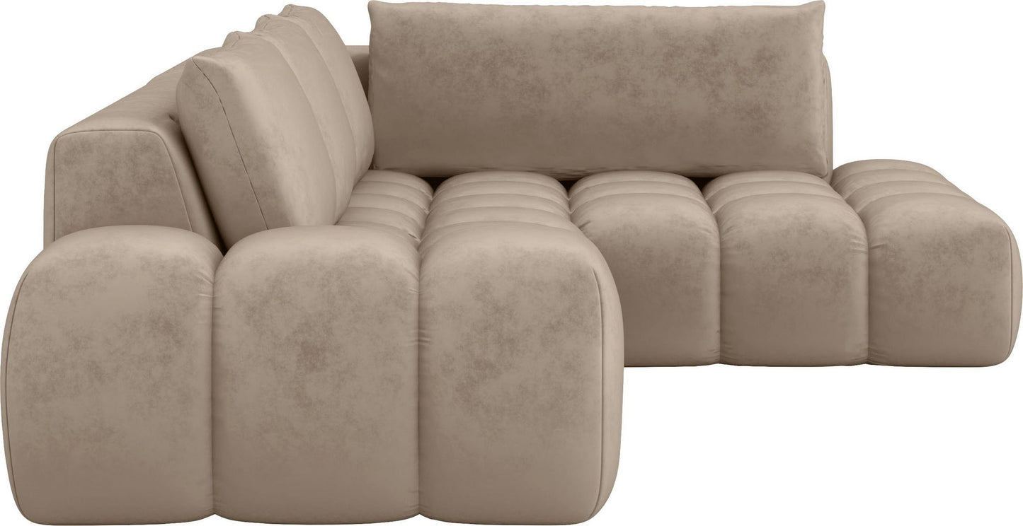 Ecksofa in eleganter Bubble Optik