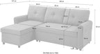 Ecksofa Gustavo mit Bettfunktion