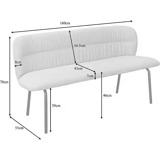 Essbank 160cm