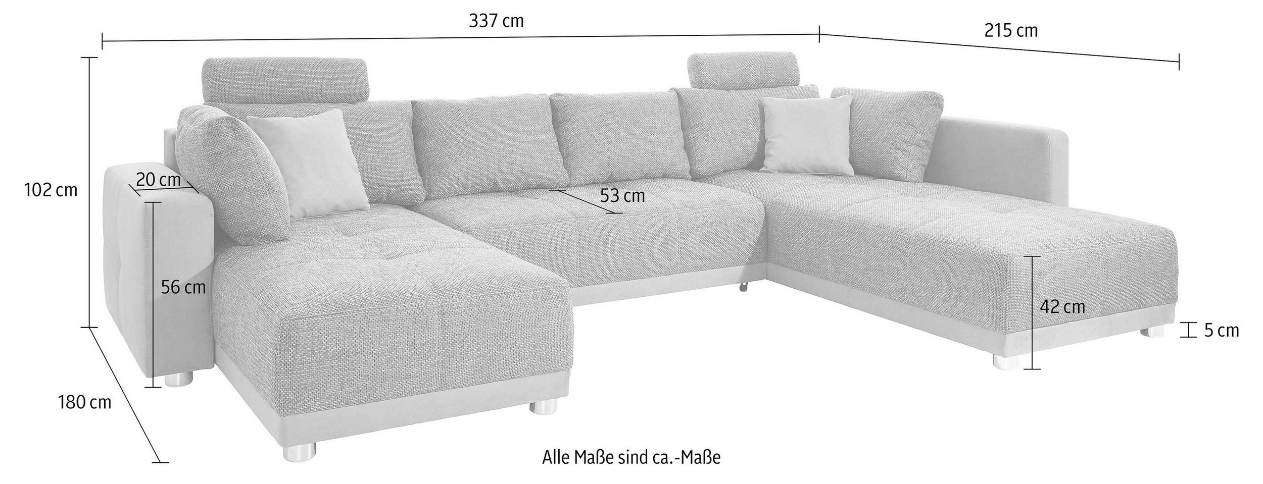 Wohnlandschaft Orlando U-Form