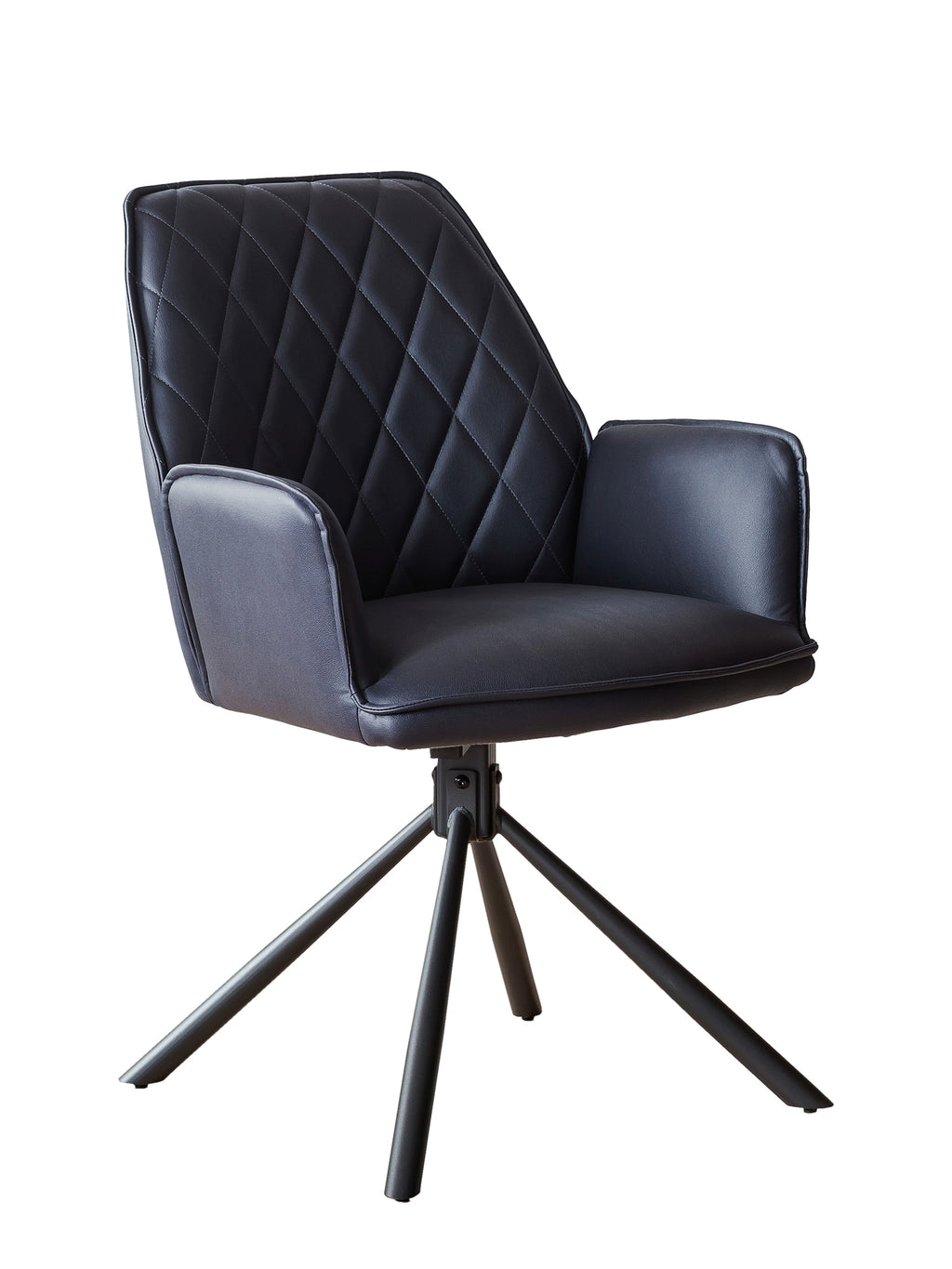 Sales Fever - Armlehnstuhl Dunkelblau 2er Set mit 360° Drehfunktion