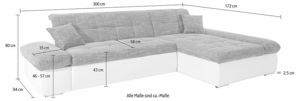 Ecksofa mit Schlaffunktion 2. Wahl
