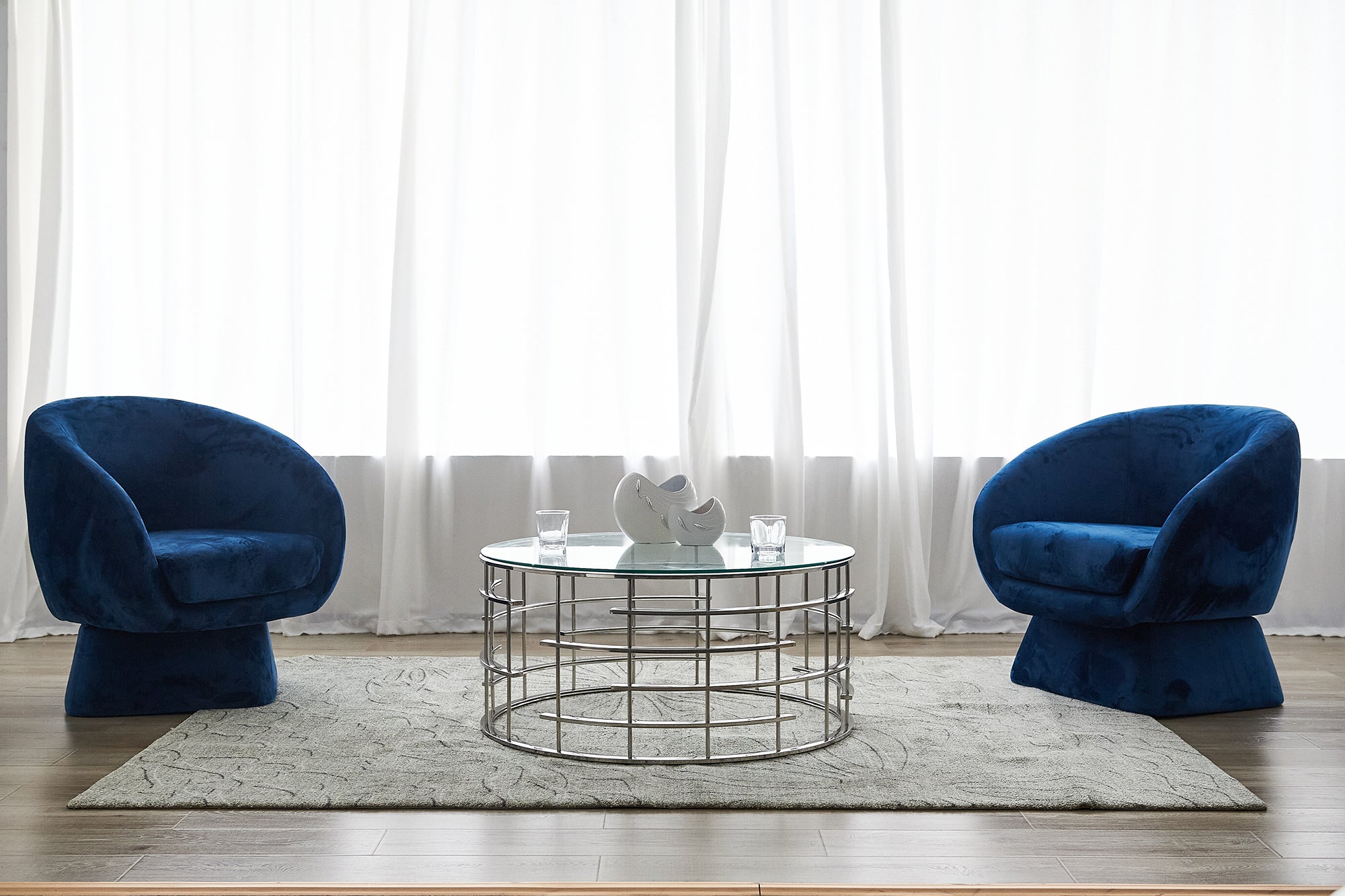 Sales Fever - Couchtisch Silber Ø 90 cm