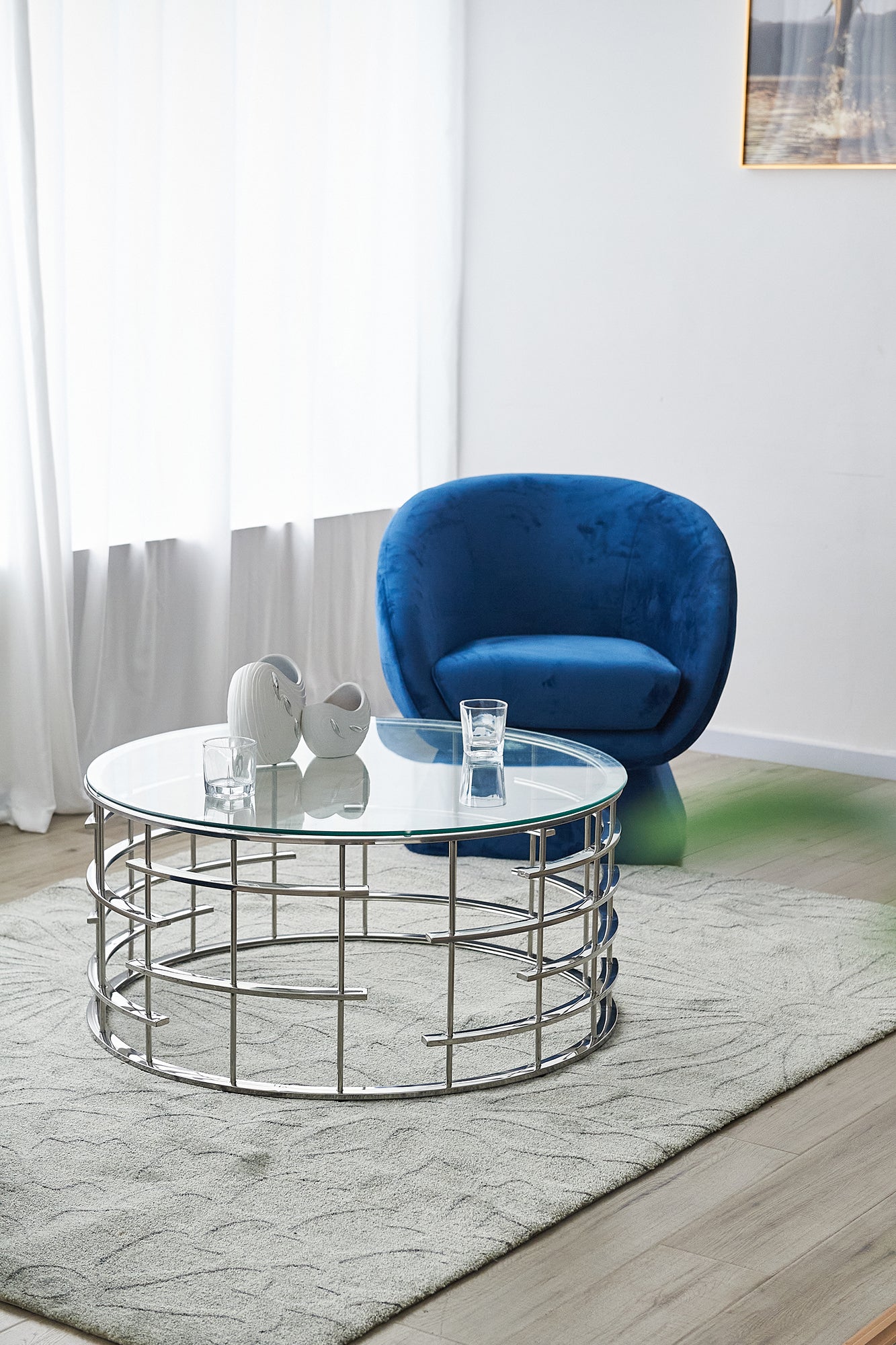 Sales Fever - Couchtisch Silber Ø 90 cm