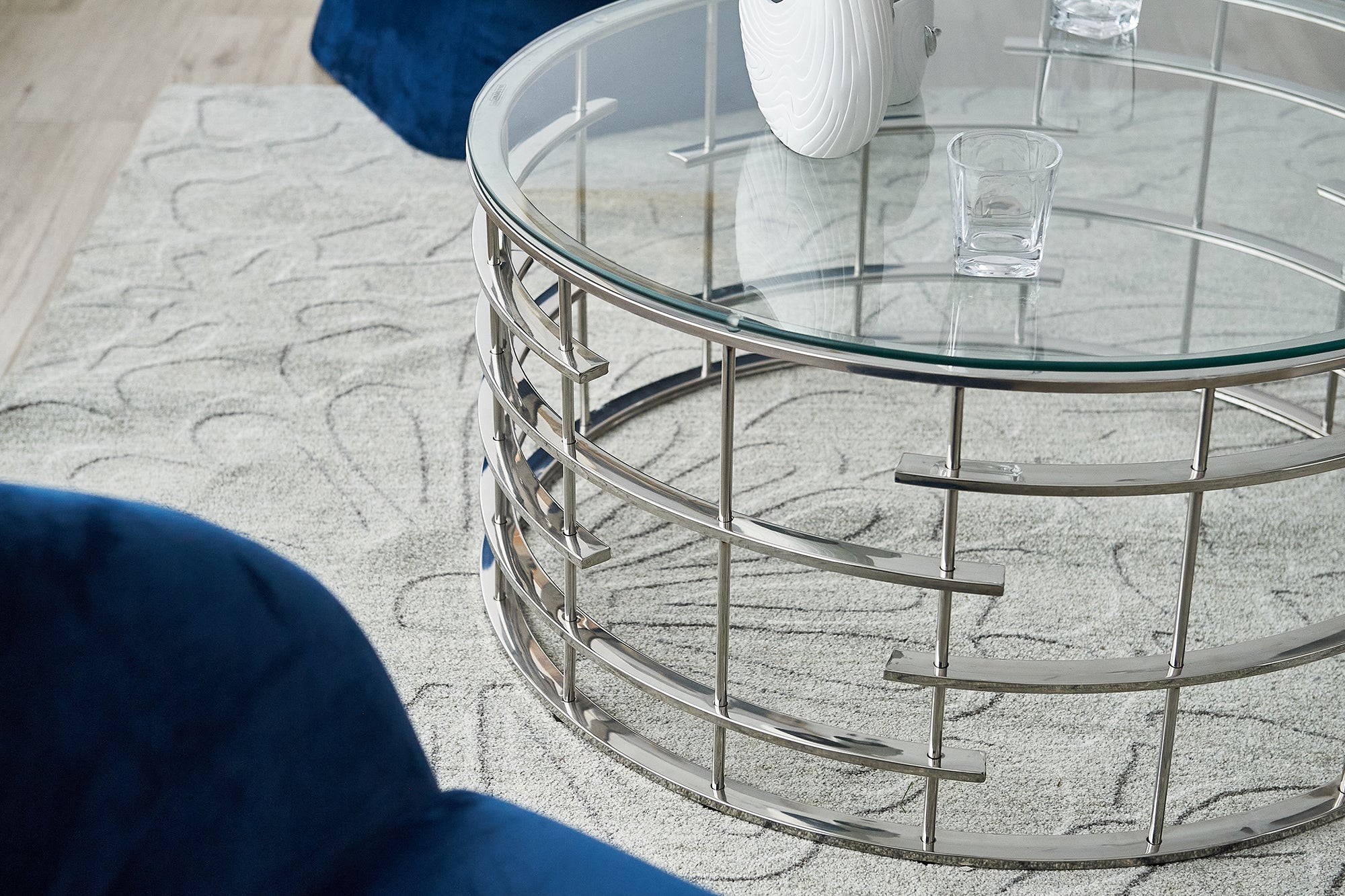 Sales Fever - Couchtisch Silber Ø 90 cm