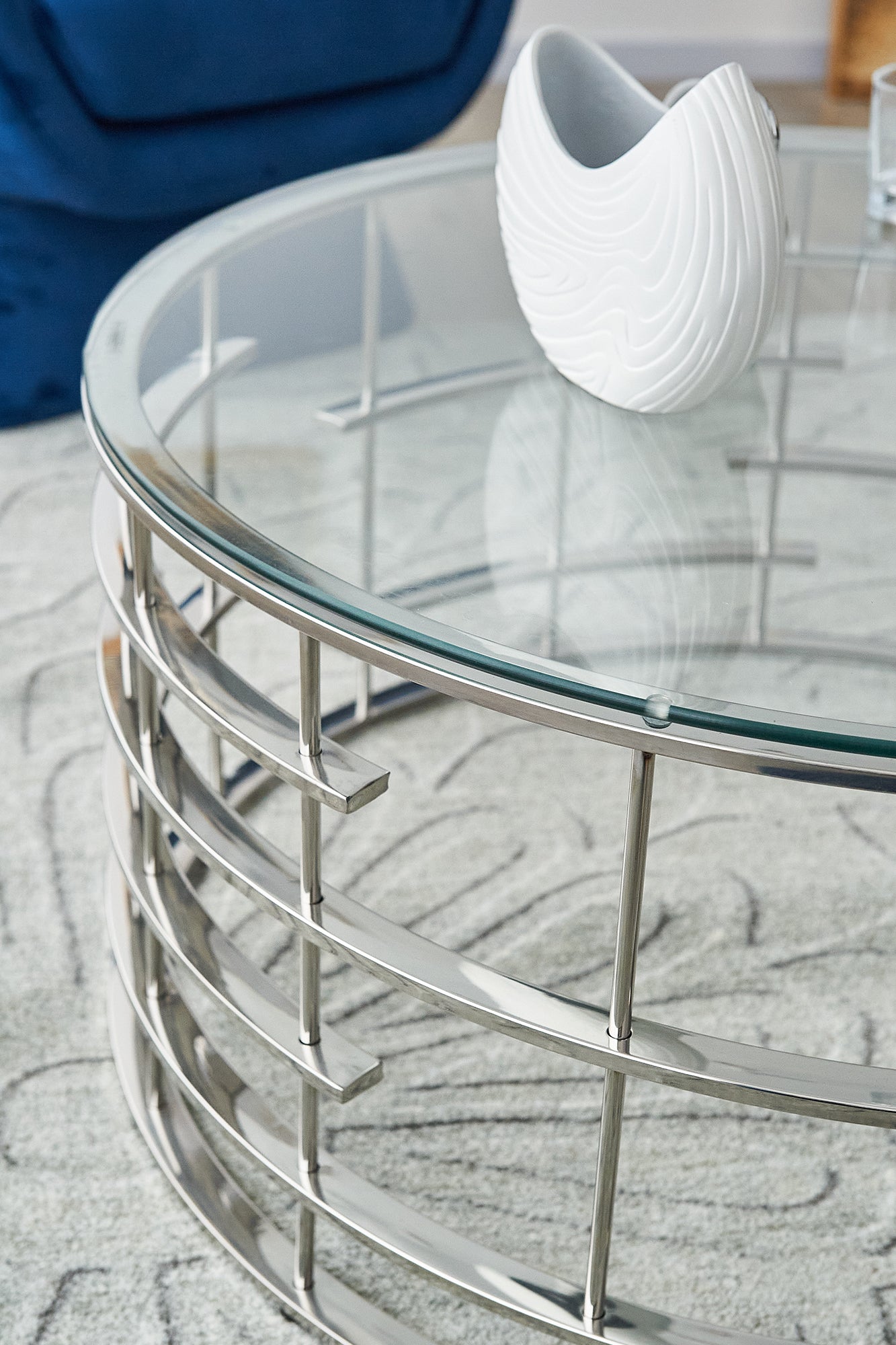 Sales Fever - Couchtisch Silber Ø 90 cm