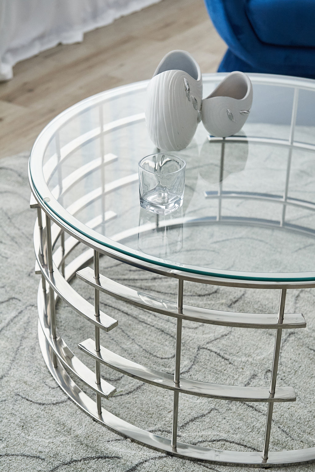 Sales Fever - Couchtisch Silber Ø 90 cm