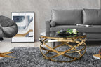 Sales Fever - Couchtisch Gold/Grau Ø 80 cm