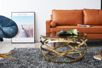 Sales Fever - Couchtisch Gold/Grau Ø 80 cm