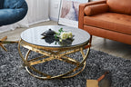 Sales Fever - Couchtisch Gold/Grau Ø 80 cm