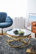 Sales Fever - Couchtisch Gold/Grau Ø 80 cm