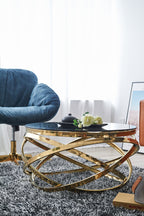 Sales Fever - Couchtisch Gold/Grau Ø 80 cm