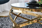 Sales Fever - Couchtisch Gold/Grau Ø 80 cm