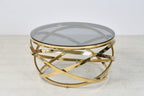 Sales Fever - Couchtisch Gold/Grau Ø 80 cm