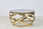 Sales Fever - Couchtisch Gold/Grau Ø 80 cm