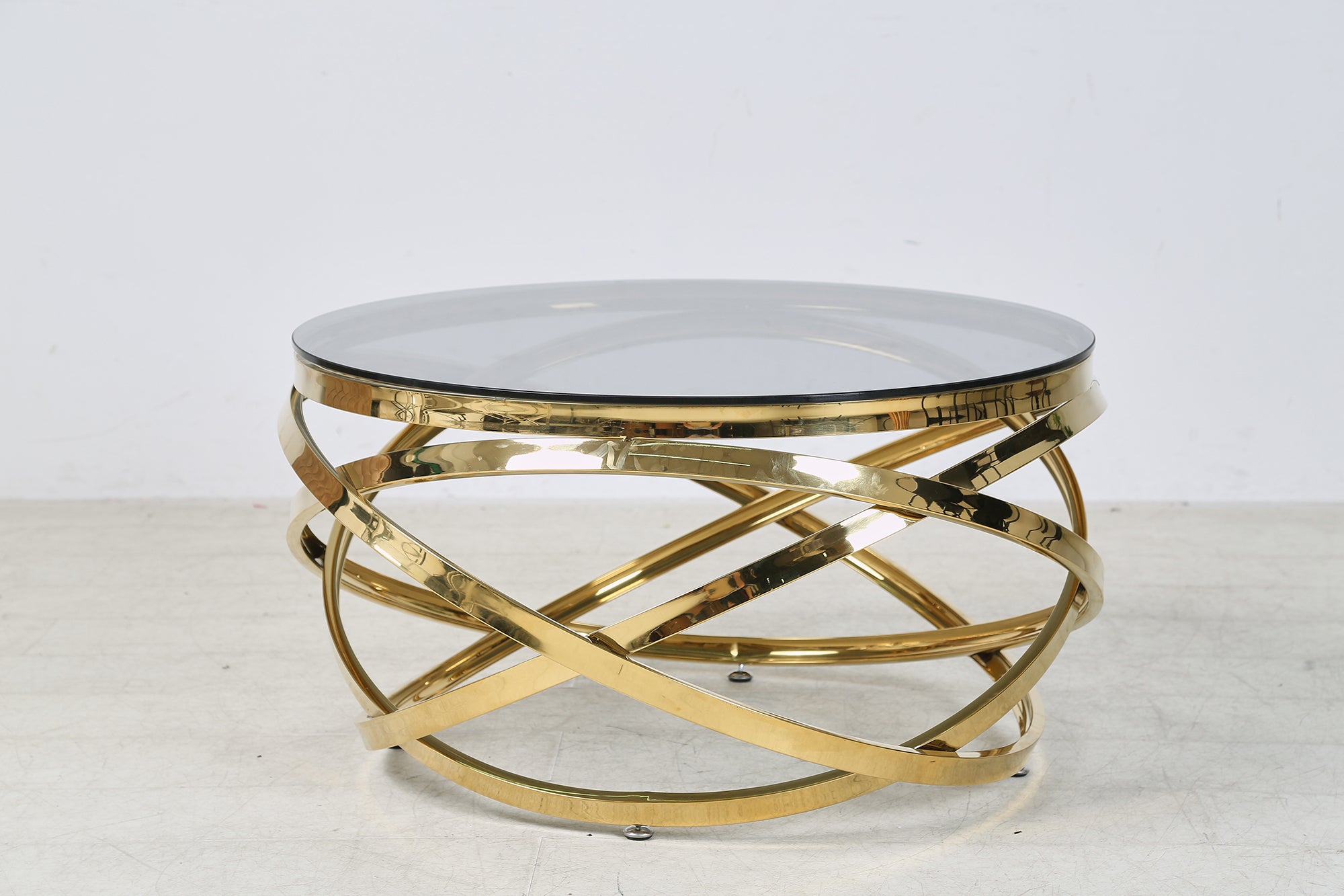 Sales Fever - Couchtisch Gold/Grau Ø 80 cm