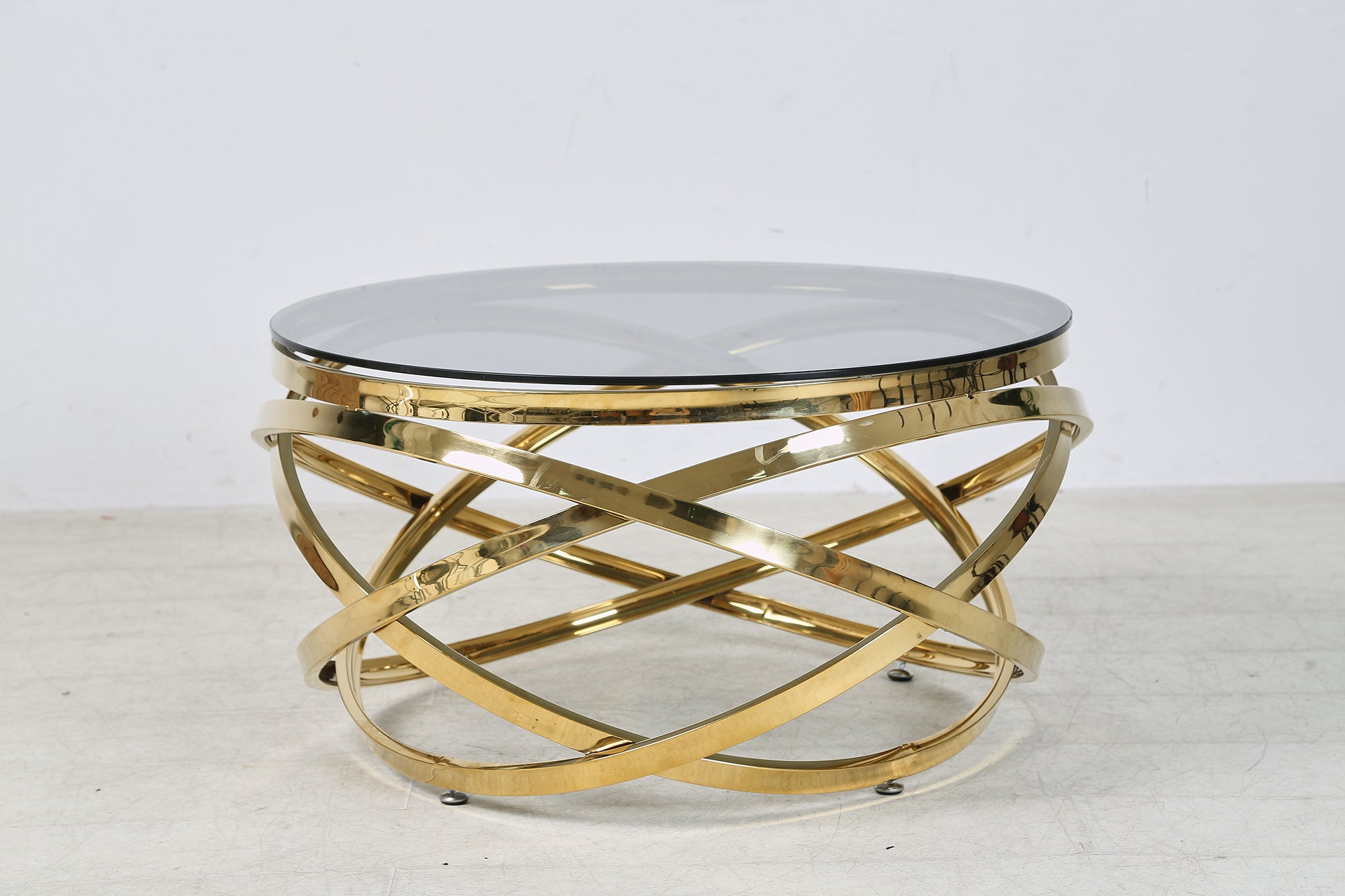 Sales Fever - Couchtisch Gold/Grau Ø 80 cm
