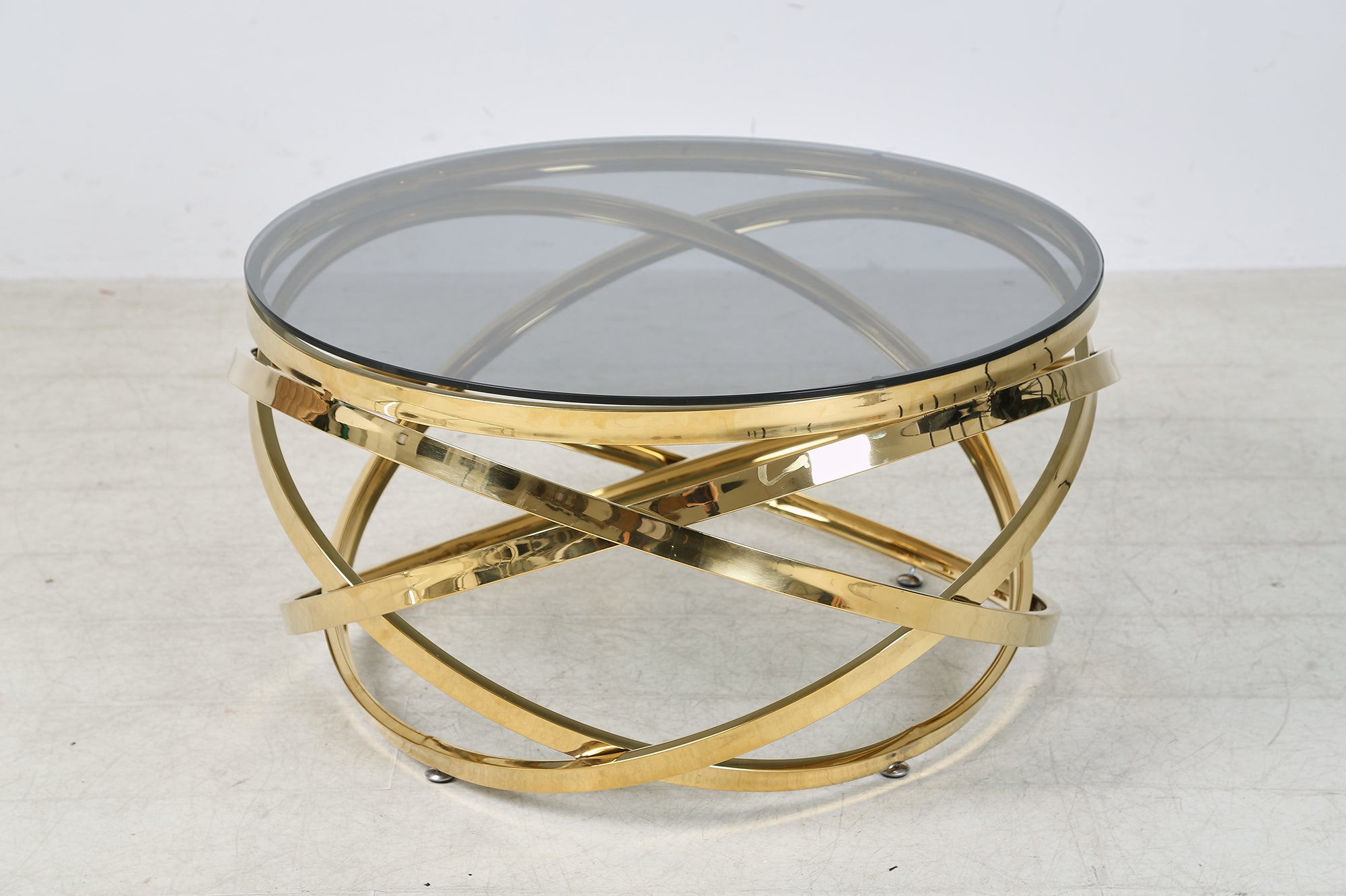 Sales Fever - Couchtisch Gold/Grau Ø 80 cm