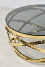 Sales Fever - Couchtisch Gold/Grau Ø 80 cm