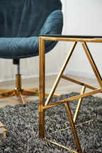 Sales Fever - Beistelltisch Gold/Grau 55x55 cm