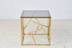 Sales Fever - Beistelltisch Gold/Grau 55x55 cm