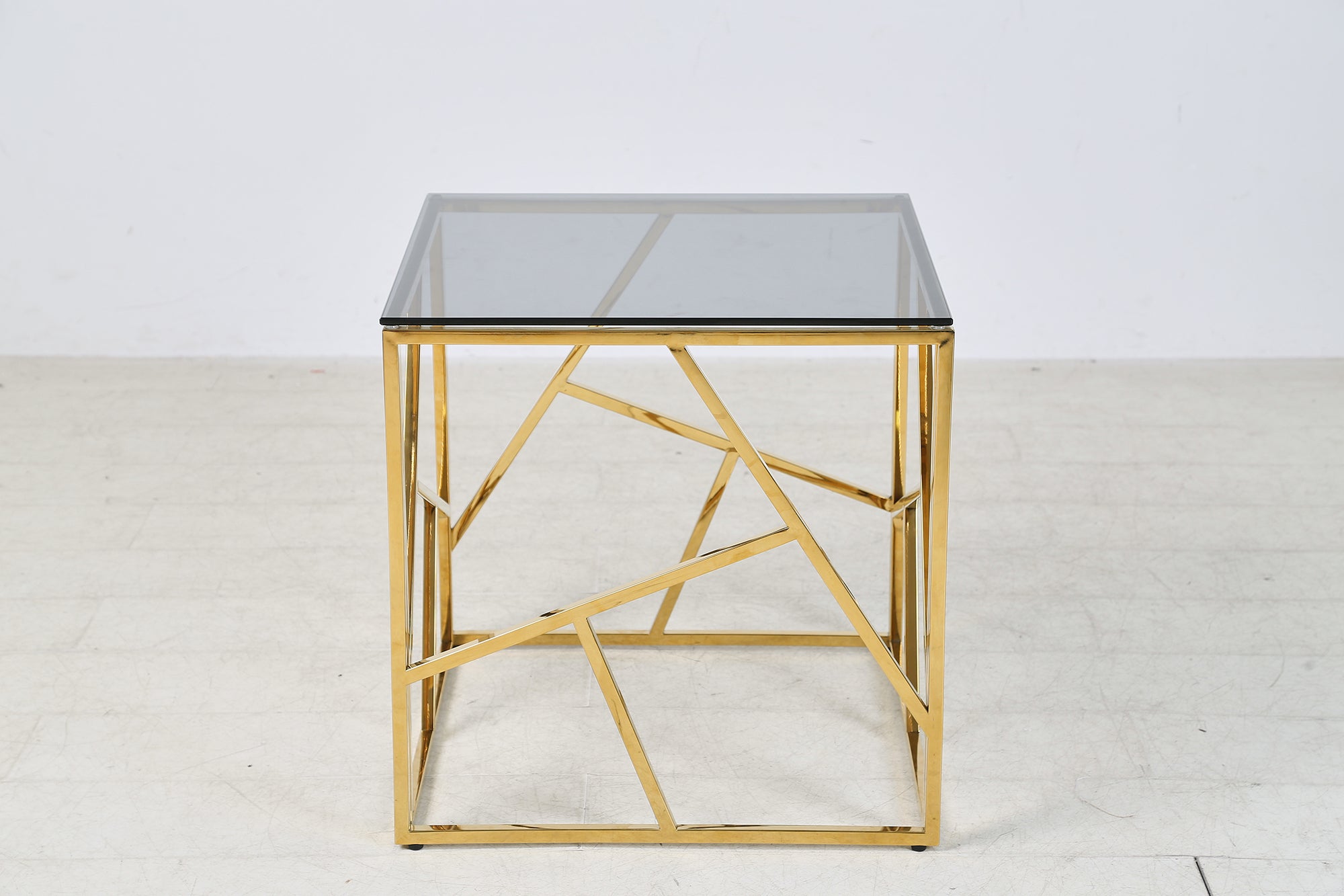Sales Fever - Beistelltisch Gold/Grau 55x55 cm