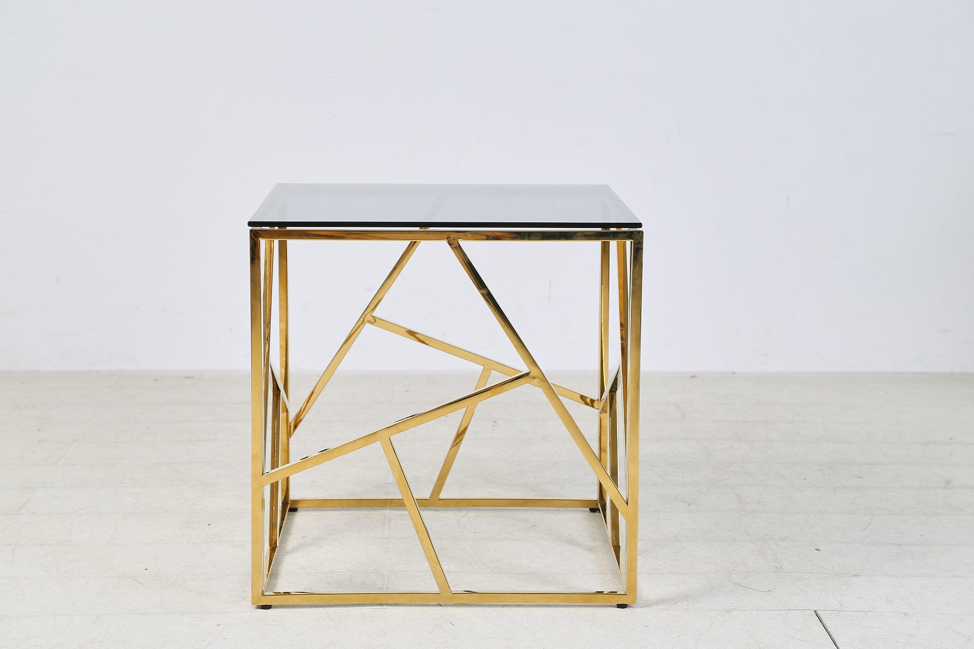 Sales Fever - Beistelltisch Gold/Grau 55x55 cm