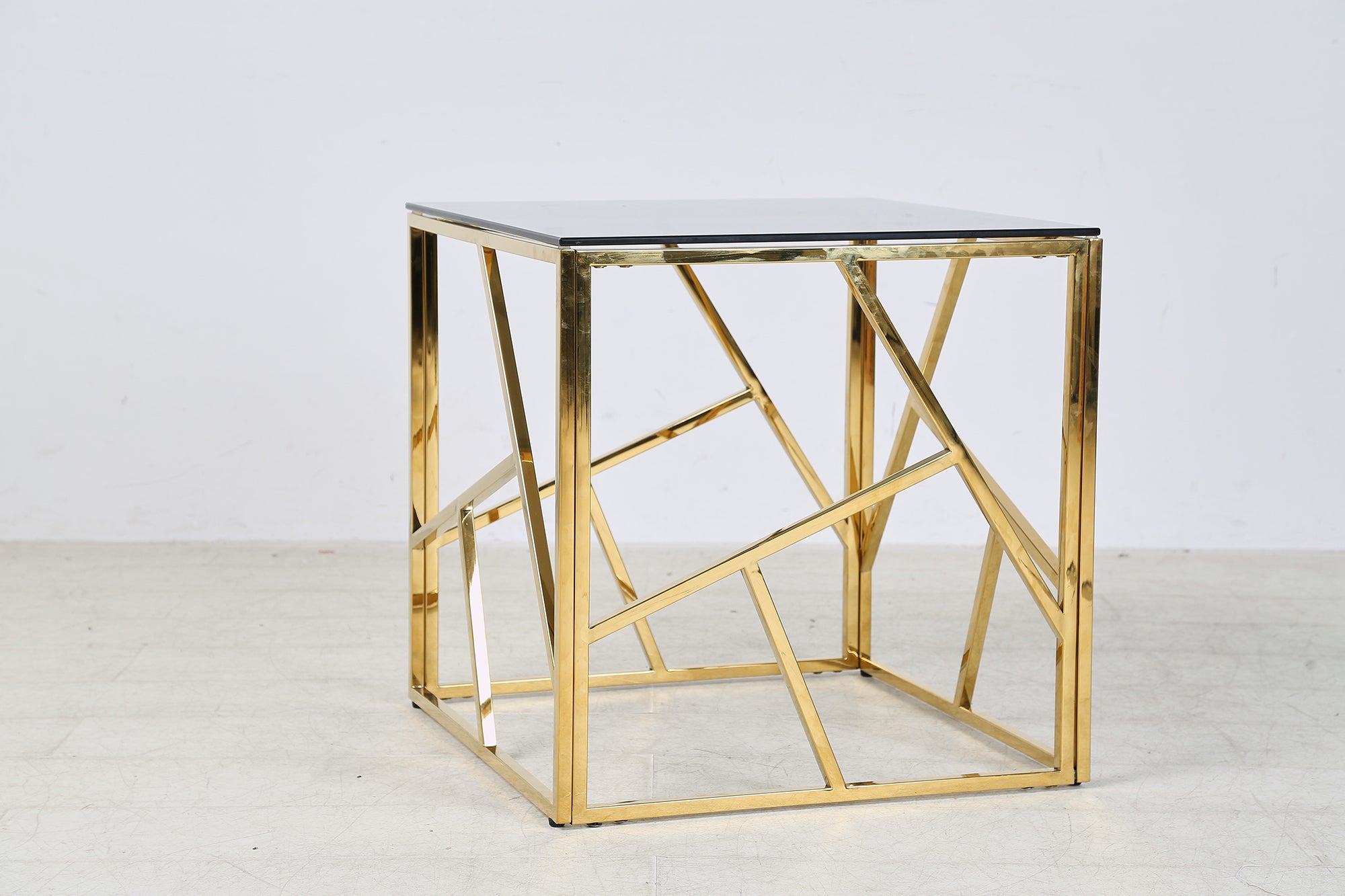 Sales Fever - Beistelltisch Gold/Grau 55x55 cm