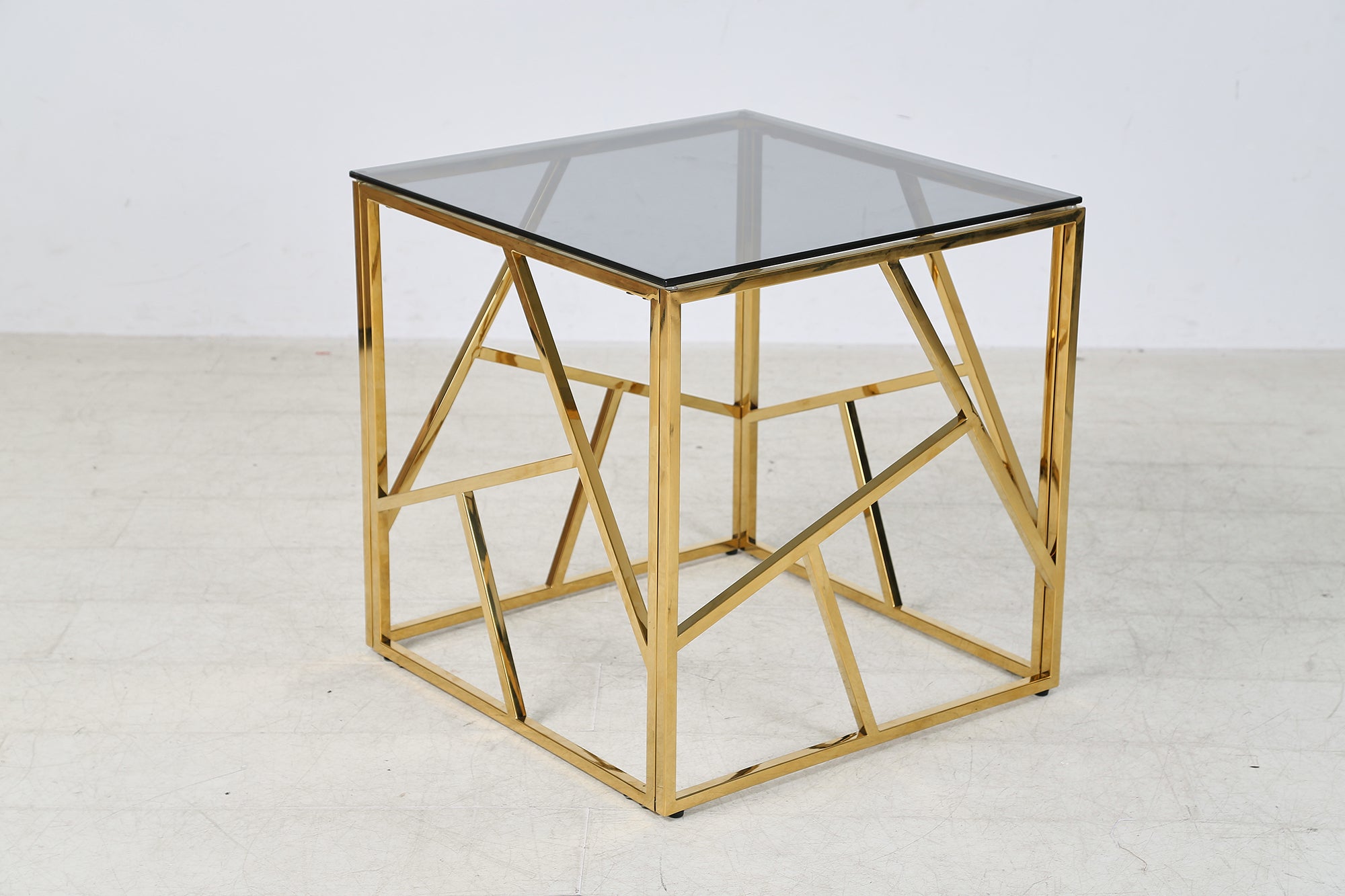 Sales Fever - Beistelltisch Gold/Grau 55x55 cm