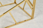 Sales Fever - Beistelltisch Gold/Grau 55x55 cm