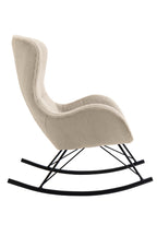Sales Fever - Schaukelstuhl in Lammfelloptik Beige