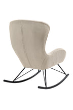 Sales Fever - Schaukelstuhl in Lammfelloptik Beige