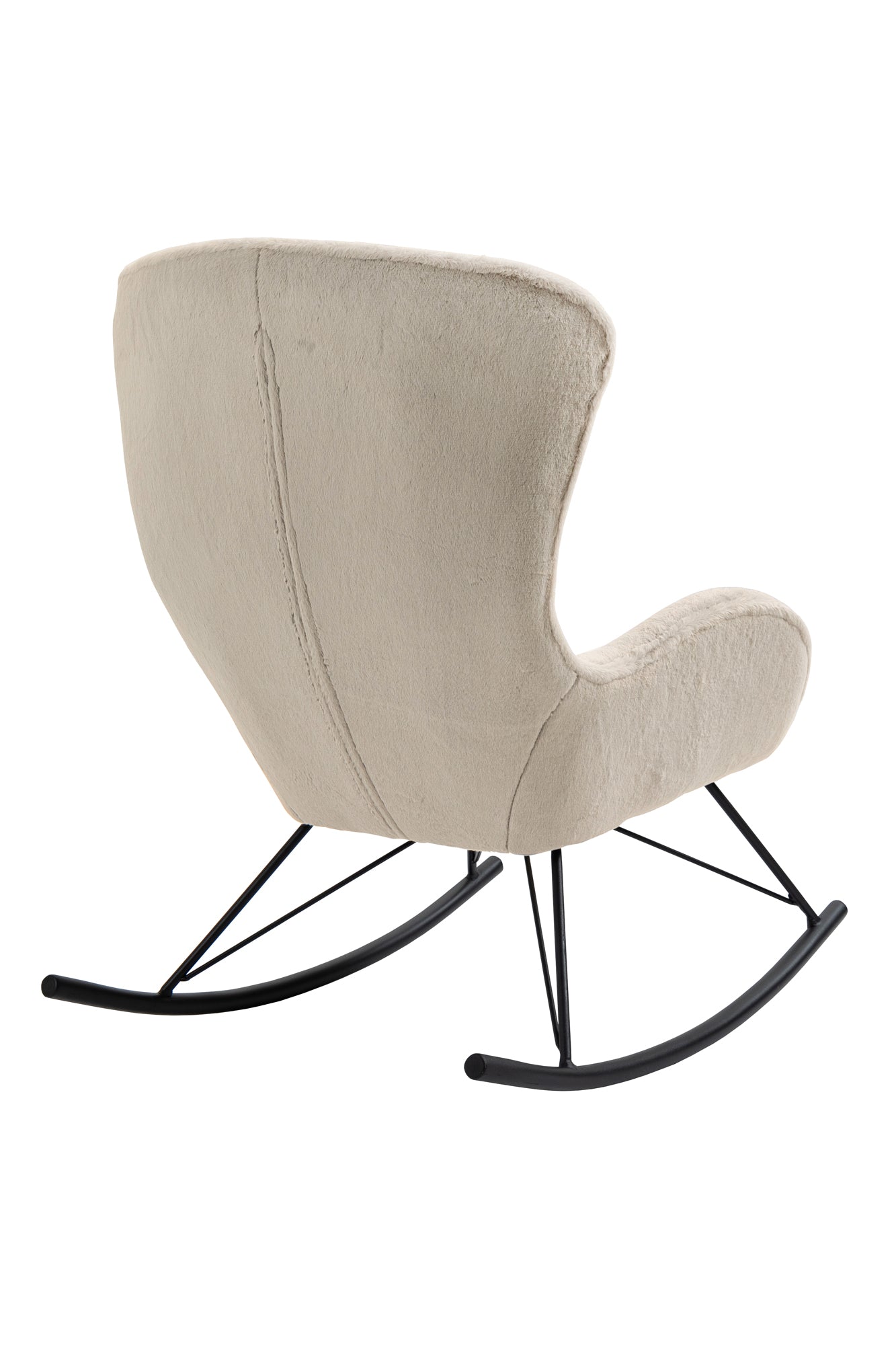 Sales Fever - Schaukelstuhl in Lammfelloptik Beige