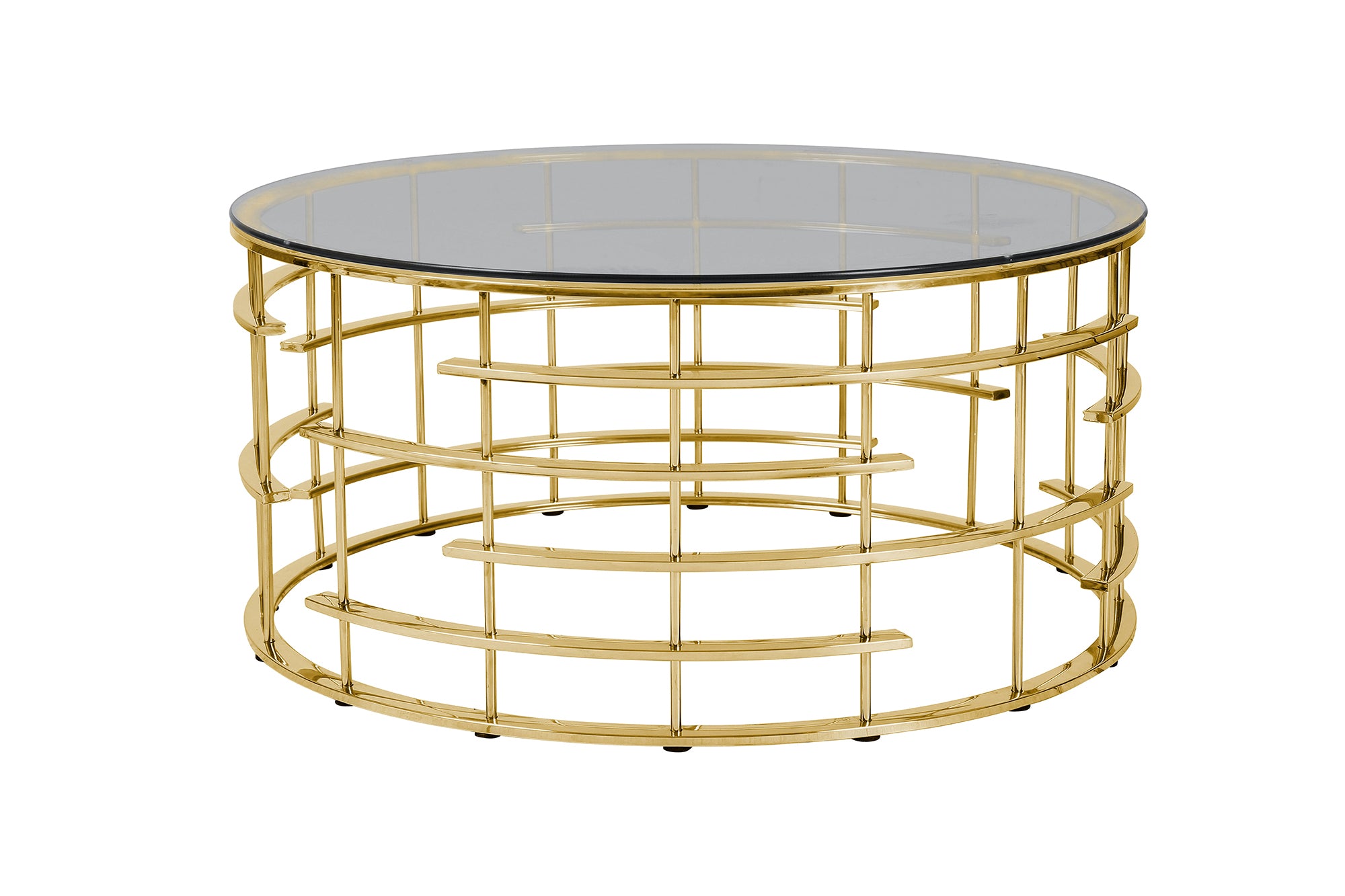 Sales Fever - Couchtisch Gold/Grau Ø 90 cm