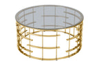 Sales Fever - Couchtisch Gold/Grau Ø 90 cm