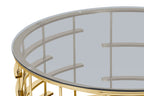 Sales Fever - Couchtisch Gold/Grau Ø 90 cm