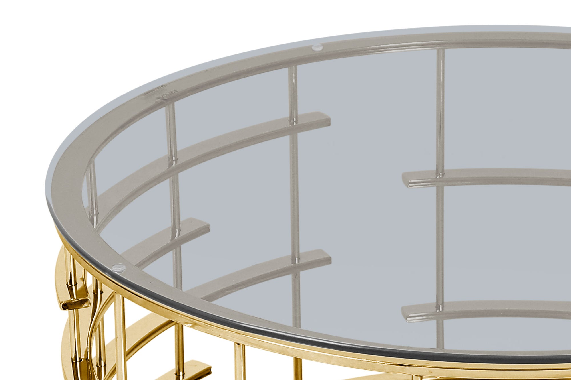 Sales Fever - Couchtisch Gold/Grau Ø 90 cm