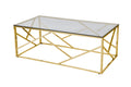 Sales Fever - Couchtisch Gold/Grau 120x60 cm