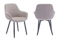 Sales Fever - Armlehnstuhl Bouclé Stoff Taupe 2er Set#