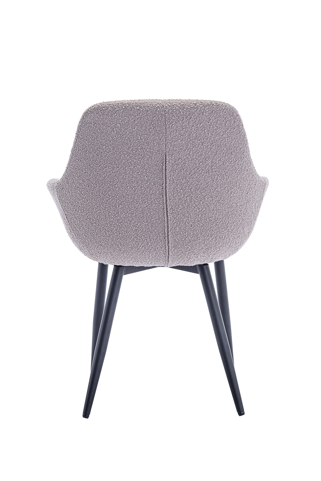 Sales Fever - Armlehnstuhl Bouclé Stoff Taupe 2er Set#