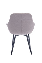 Sales Fever - Armlehnstuhl Bouclé Stoff Taupe 2er Set#
