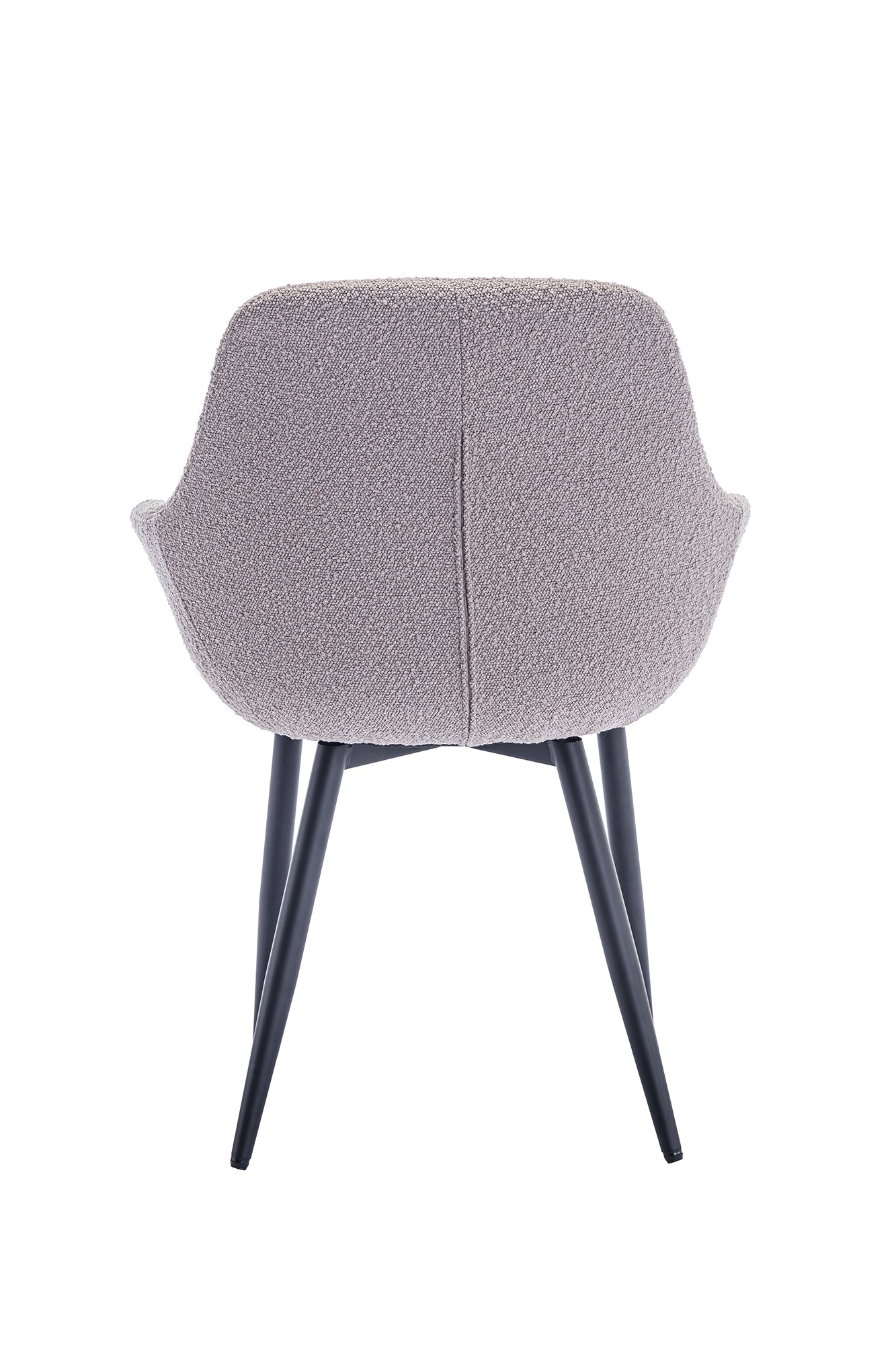 Sales Fever - Armlehnstuhl Bouclé Stoff Taupe 2er Set#