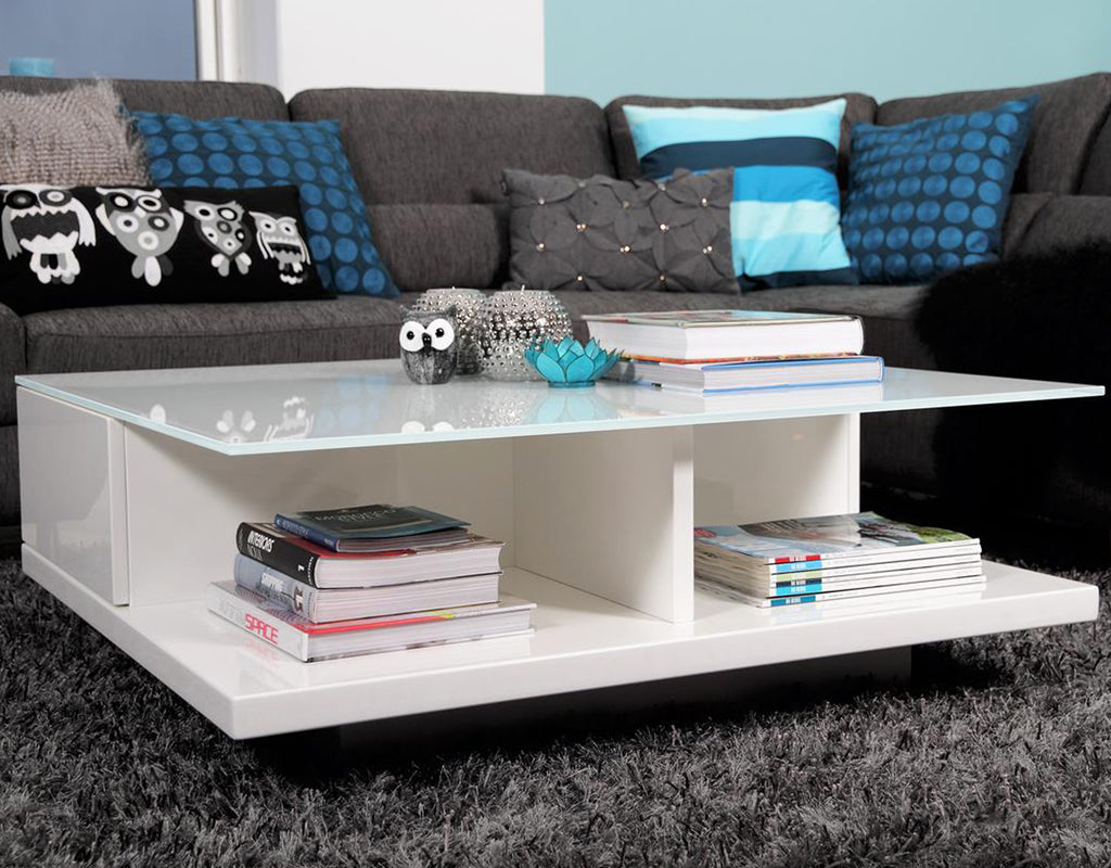 Sales Fever - Couchtisch 100x100x36 cm weiß