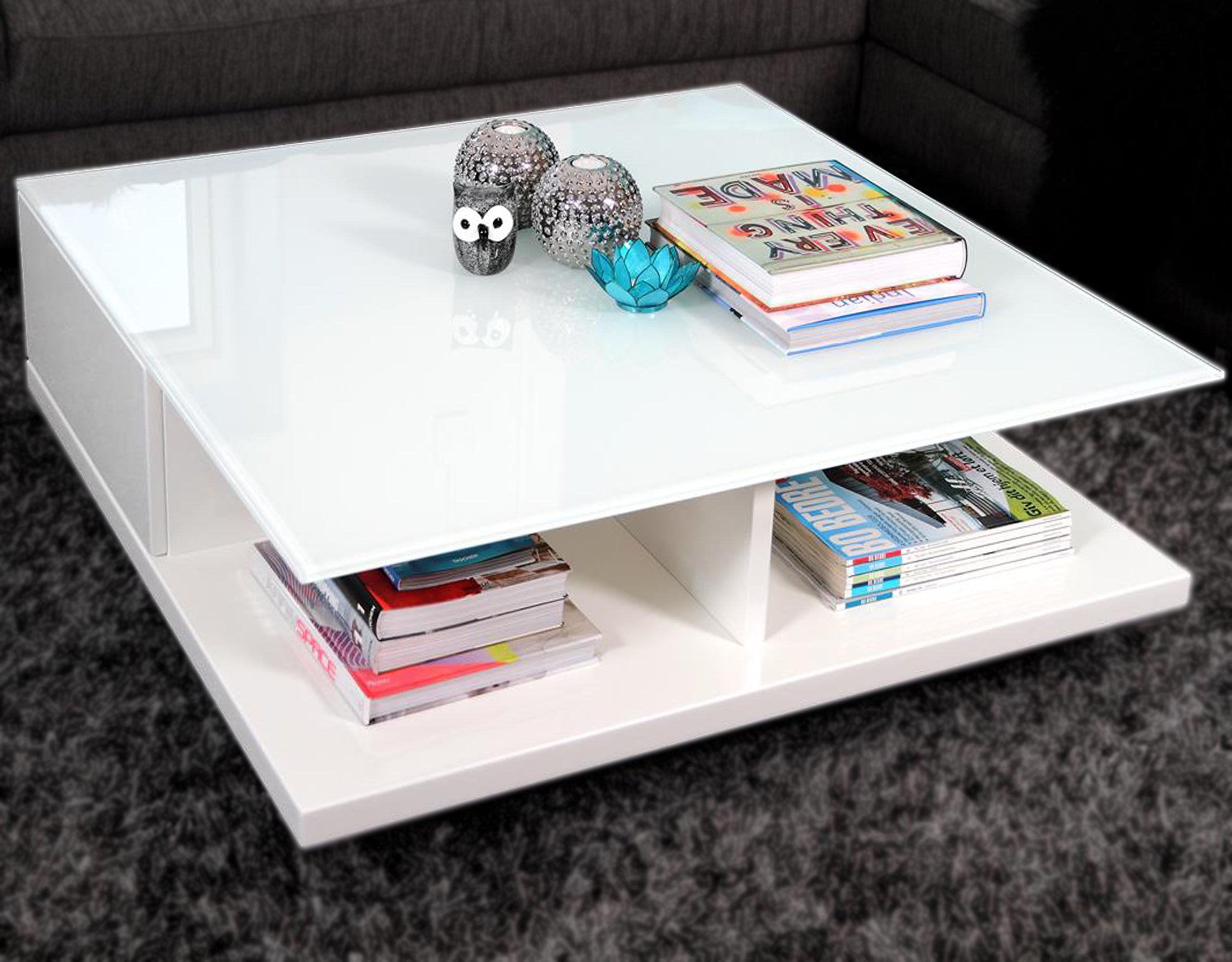 Sales Fever - Couchtisch 100x100x36 cm weiß