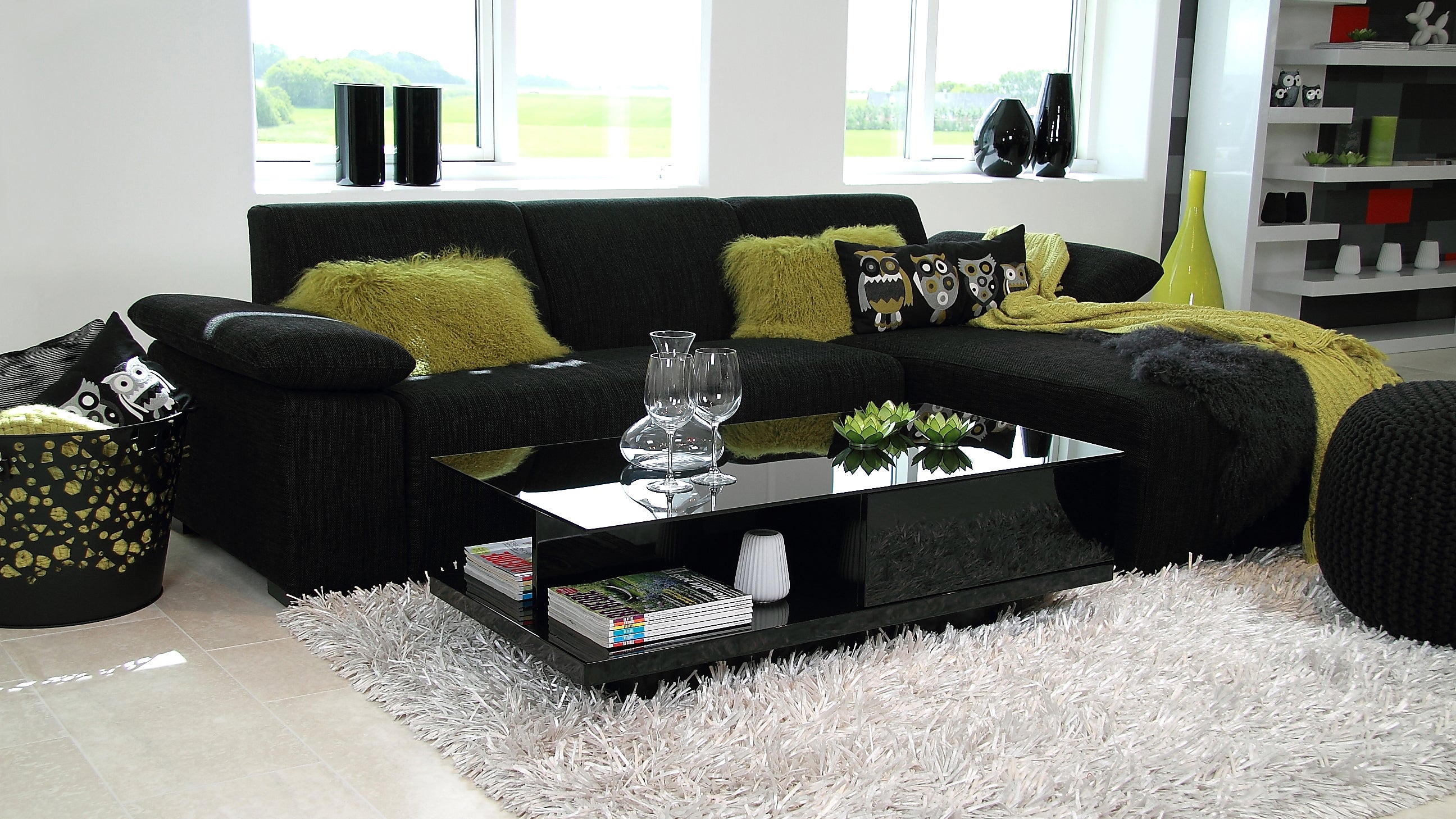 Sales Fever - Couchtisch 120x60x36 cm schwarz